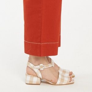 About Arianne Selva Nude Gingham Sandal 7.5 8